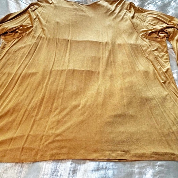 SWEATER SET, 2 PIECE, CARDIGAN & MATCHING SEQUIN TANK SET, GOLD, SIZE 3X, METAL - Picture 5 of 16